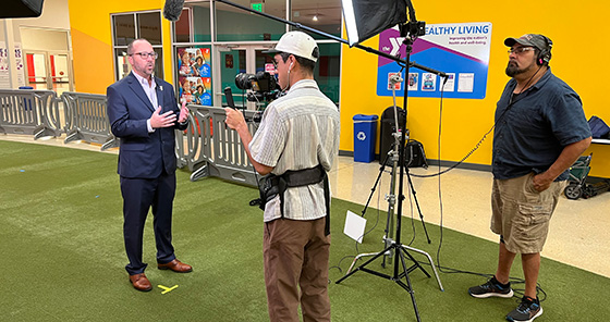 Video Production visits the YMCA with PaCE